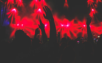 Music, Shine, Light, Silhouettes, Hands, Concert HD wallpaper