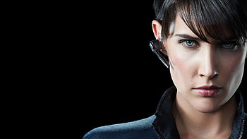 Cobie Smulders, Robin Scherbatsky, Black background, Avengers HD wallpaper