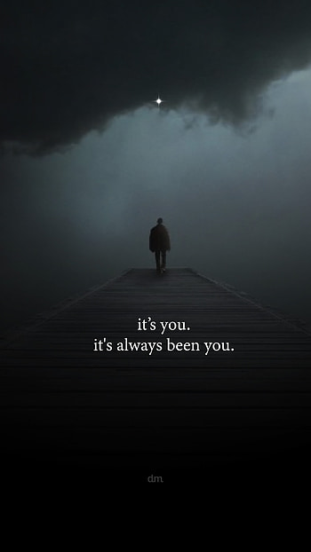 it’s you. it's always, love, breckup, alone, sad, saying, you, quotes HD phone wallpaper