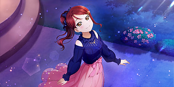 Pretty anime girl, Love Live!, glow in eyes HD wallpaper
