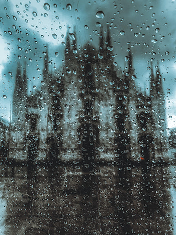 Drops, Macro, Silhouette, Miscellanea, Miscellaneous, Blur, Smooth, Glass HD phone wallpaper