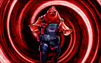 Rippley Sludge, red grunge background, Fortnite, vortex, Fortnite characters, Rippley Sludge Skin, Fortnite Battle Royale, Rippley Sludge Fortnite HD wallpaper