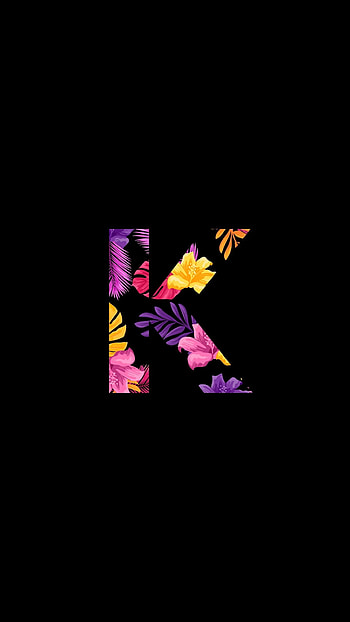 K Letter, Beautiful, Flowers HD phone wallpaper