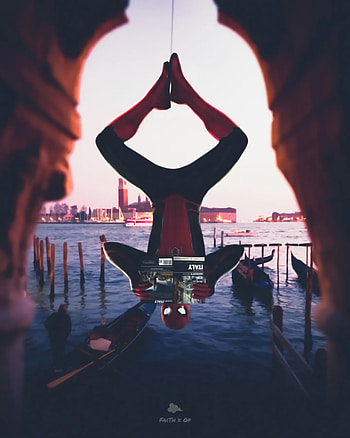 Spiderman No way Home, red, sky, marvel, nowayhome, spiderman, spidermannowayhome HD phone wallpaper