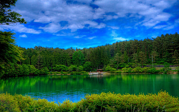 *** Beautiful Landscape ***, niebo, krajobraz, drzewa, jezioro HD wallpaper