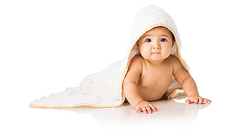 Cute Toddler Is Lying Down On Floor Covering With White Towel Cloth Cute HD wallpaper