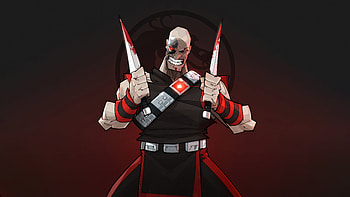 Kano Mk3, mortal-kombat, games, minimalism, artwork, art, digital-art, artstation HD wallpaper