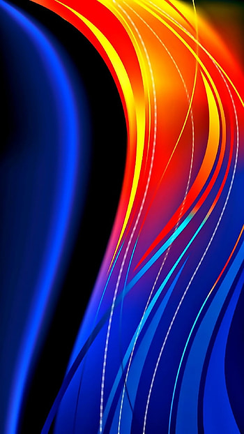 beautiful colorful new, waves, amoled, curves, liquid, neon, fluid, shiny, abstract, flow, smooth HD phone wallpaper