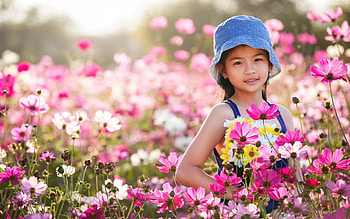 little girl, childhood, fair, nice, flower, adorable, Hat, bonny, sweet, Belle, white, smile, girl, Standing, comely, sightly, pretty, green, face, nature, lovely, pure, child, graphy, cute, baby, Nexus, beauty, kid, Fields, roses, beautiful, people, little, pink, Fun, red, dainty HD wallpaper
