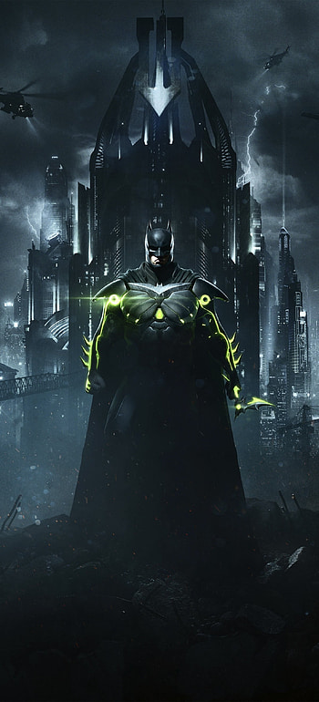 Injustice 2, Gotham City HD phone wallpaper
