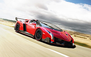 Lamborghini Veneno, Roadster edition, Dynamic backgrounds HD wallpaper