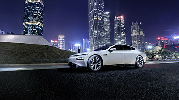City, XPeng P7 Sedan HD wallpaper