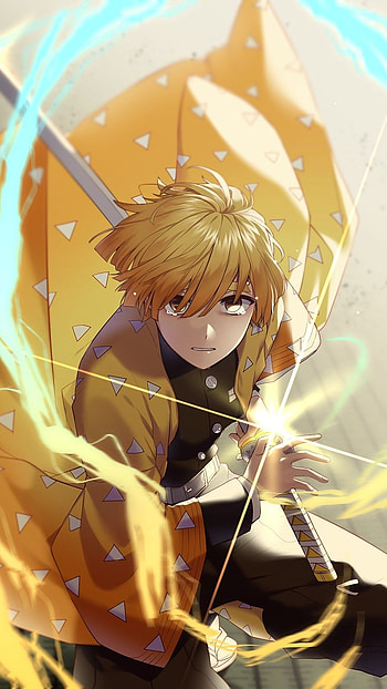 Zenitsu, Demon, Slayer HD phone wallpaper