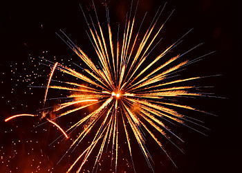 Holidays, Salute, Sparks, Holiday, Glow HD wallpaper