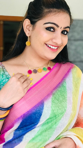 Manave surendran, mallu model, cute face HD phone wallpaper
