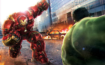 Hulk Vs Hulkbuster, hulk, movies HD wallpaper