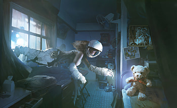 Meeting The Memories, astronaut, artist, artwork, digital-art, artstation HD wallpaper