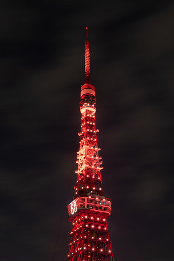 Night, Architecture, Dark, Backlight, Illumination, Tower HD phone wallpaper
