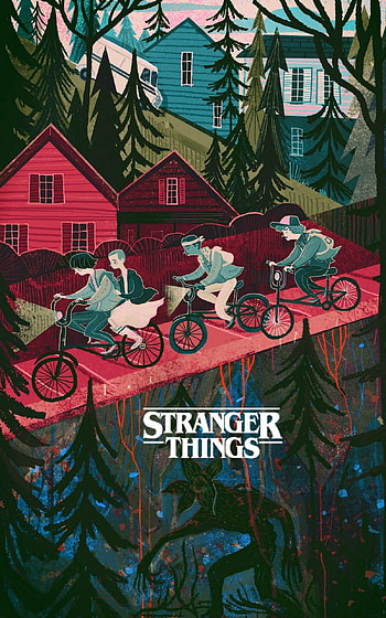 Stranger Things, Aesthetic , Abstract art, Mysterious vibes HD phone wallpaper
