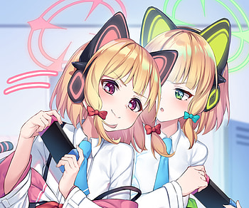 Saiba Twins, Saiba Momoi, Saiba Midori, video game, Blue Archive HD wallpaper
