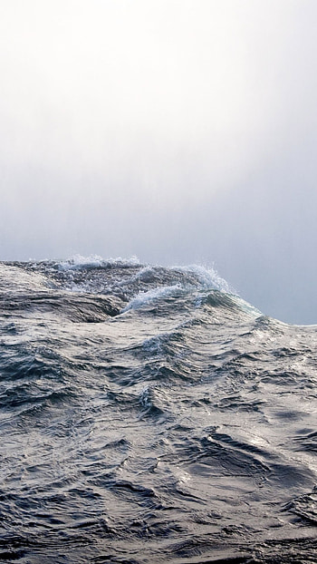 Grey Aesthetic, Sea HD phone wallpaper