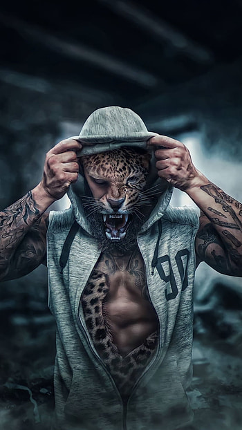 Tigerman, flash graphy, tiger, best HD phone wallpaper