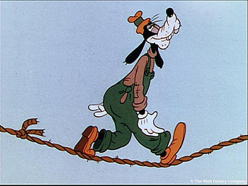 Goofy, toon, rope, knot, walk HD wallpaper