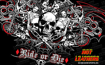 Biker and Motorcycle s, Skull and 2nd . HD wallpaper
