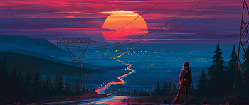 Aesthetic, Aesthetic Ultrawide HD wallpaper