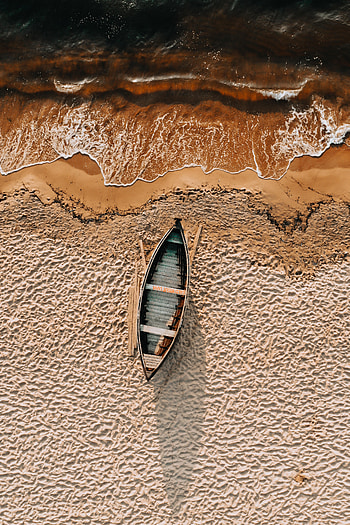 Waves, Beach, Coast, Miscellanea, Miscellaneous, Boat HD phone wallpaper