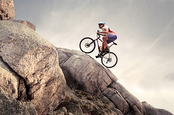 Rock Climbing Cycle, cycle, rock HD wallpaper