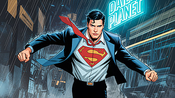 Clark Kent Ultra – Hero Unleashed in the Rain, Clark Kent, Superman, superhero, Comic, rain HD wallpaper
