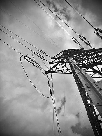 Pylône électrique, electric, pylone HD phone wallpaper