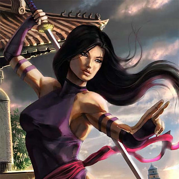 Psylocke, action, sword, cg, fantasy, ninja, girl, assassin, female HD wallpaper
