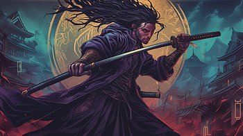 Samurai's Valor: A Stunning Featuring the Katana, samurai, katana HD wallpaper