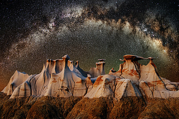 Angle Shot Of The Galaxy Rising, galaxy, sky, nature HD wallpaper