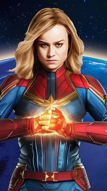 Captain Marvel, Marvel Supergirl HD phone wallpaper