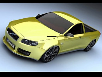 2009 volvo v70 pickup concept, pickup, volvo, car, truck, concept HD wallpaper