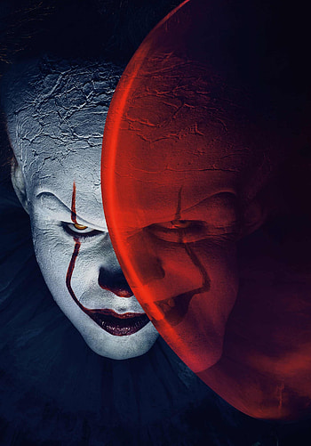 Pennywise clown, Bill Skarsgard, Horror HD phone wallpaper