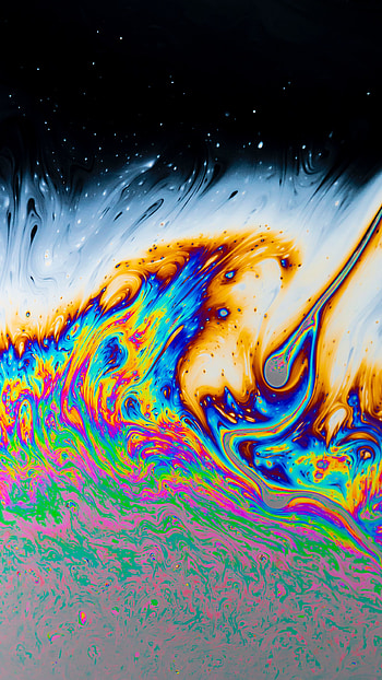 Abstract, Divorces, Multicolored, Motley, Lines, Liquid, Stains, Spots HD phone wallpaper