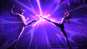 Dandadan Showdown: Ken Takakura vs Jin Enjouji, Anime, Dandadan, Ken Takakura, Jin Enjouji HD wallpaper