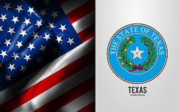 Seal of Texas, USA Flag, Texas emblem, Texas coat of arms, Texas badge, American flag, Texas, USA HD wallpaper