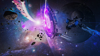 The Opening , space, digital-universe, artist, artwork, digital-art, deviantart HD wallpaper