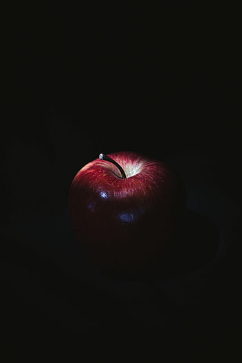 Food, Apple, Dark, Shadow, Fruit HD phone wallpaper