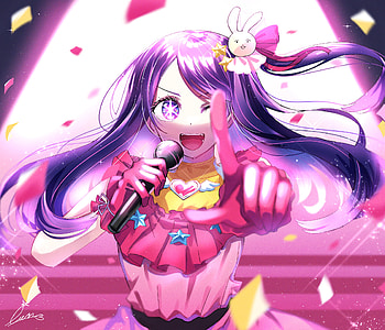 Hoshino Ai, Ai Hoshino, Anime, Oshi no Ko HD wallpaper