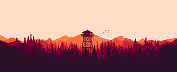 FireWatch, forest warden, nature, forest, fire watch HD wallpaper