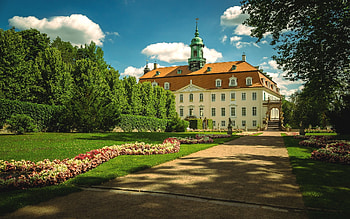 Palace in Germany, garden, Germany, gate, palace HD wallpaper