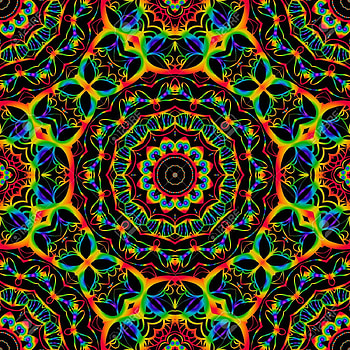 MANDALA, art, colorfulness HD phone wallpaper