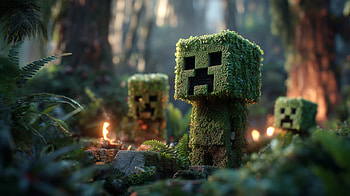 Minecraft, Minecraft, AI Art HD wallpaper