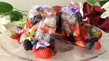 Berry and dragon fruit jelly, Exotic dessert, Tastemade creation, Refreshing and tangy HD wallpaper